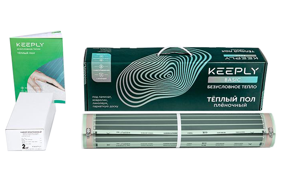 Пленочный теплый пол KEEPLY Basic 140 Вт/м2 - 1 м кв Пленочный теплый пол KEEPLY Basic 140 Вт/м2 - 1 м кв