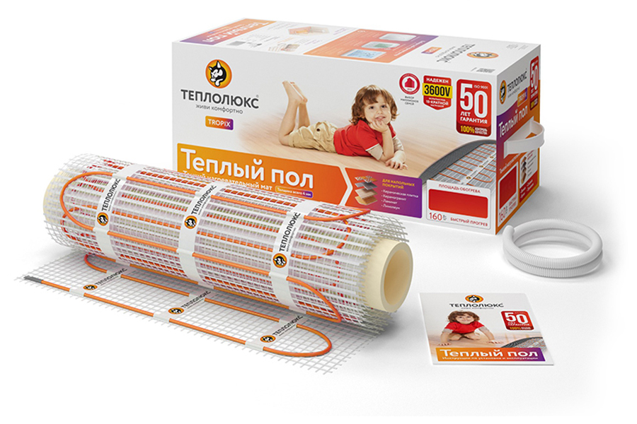 Кабельный мат Теплолюкс Tropix MHH 160вт/м2-2 м2 Кабельный мат Теплолюкс Tropix MHH 160вт/м2-2 м2