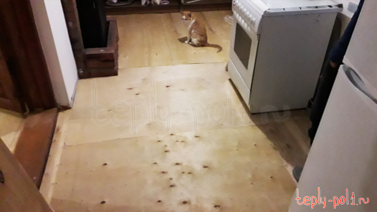 Пленочный пол на кухне для основного обогрева под линолеум Пленочный пол на кухне для основного обогрева под линолеум